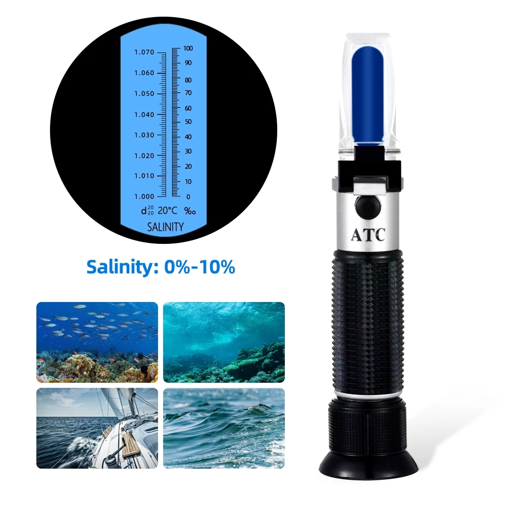 Marine Aquarium Refractometer - Refraktometr zasolenia 0-10% 1.000-1.070SG salometr optyczny