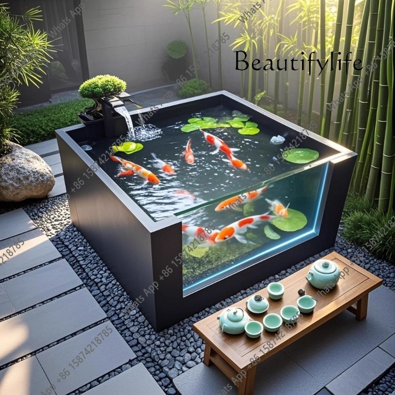 Marine Aquarium With Sump - Zewnętrzny rodzinny ogród balkon staw na