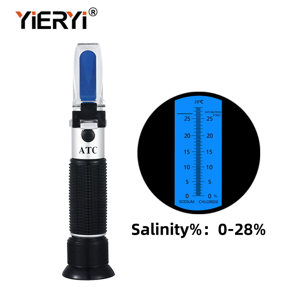 Marine Aquarium Refractometer - Yieryi przenośny 0-28% refraktometr zasolenia miernik