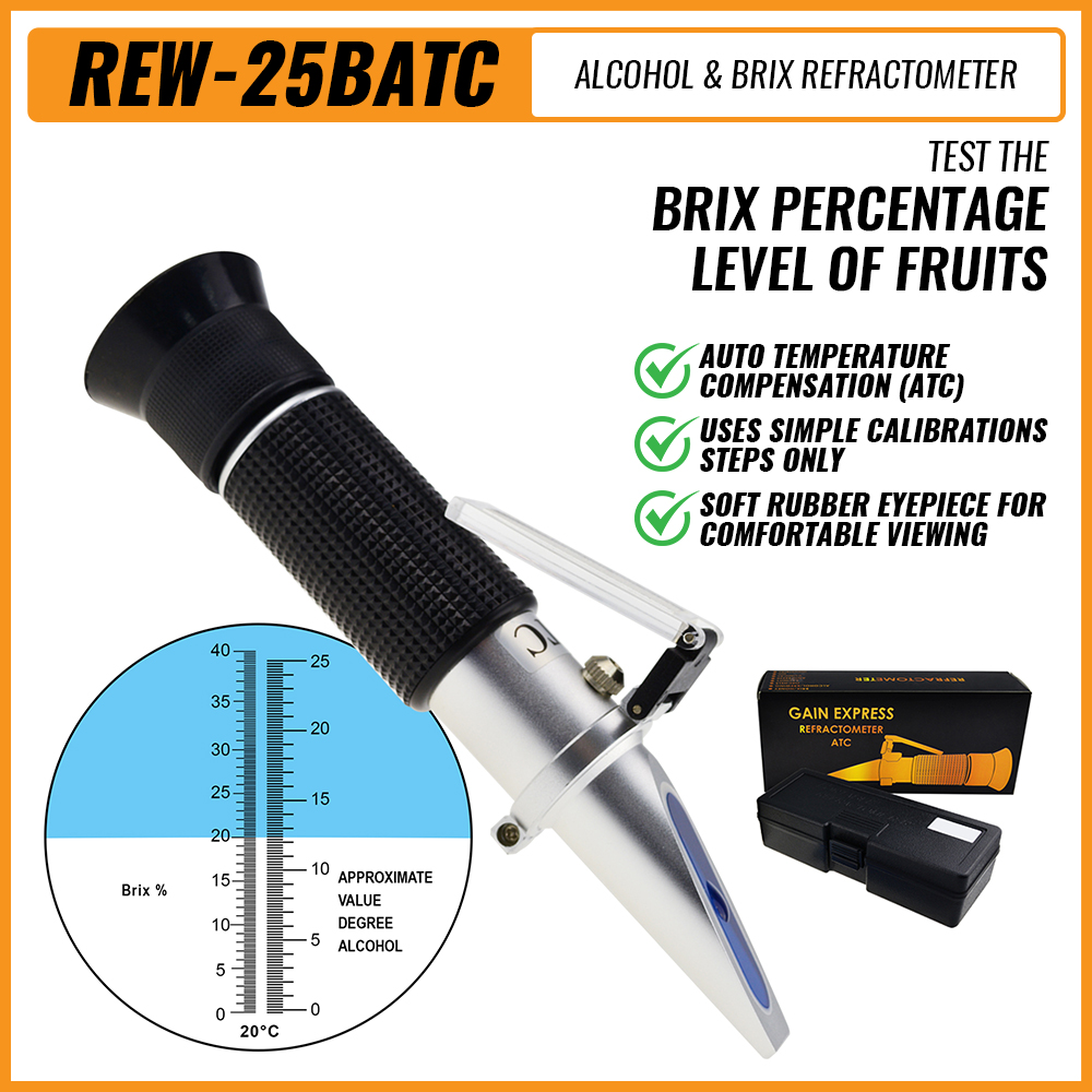Marine Aquarium Refractometer - Miernik glukozy Alkoholomierz Refraktometr z ATC