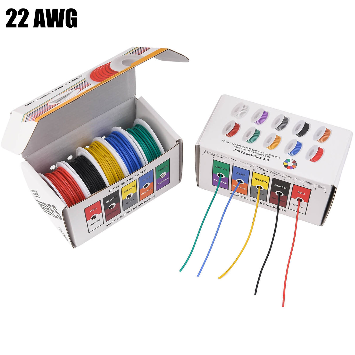Marine Test Kit - Zestaw przewodów silikonowych 22 AWG, 5
