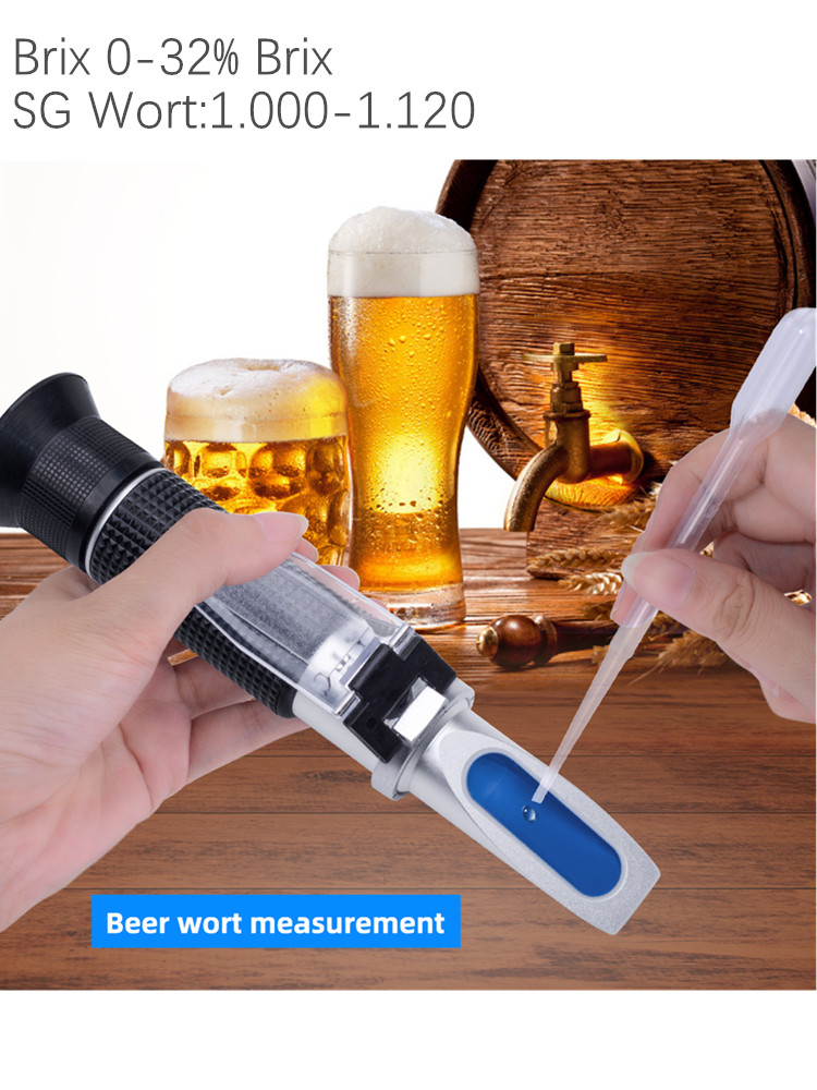 Marine Aquarium Refractometer - Ręczny refraktometr do piwa Brix Miernik