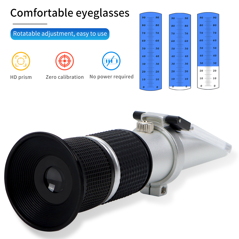 Marine Aquarium Refractometer - Refraktometr ręczny Brix 0-90% Tester zawartości