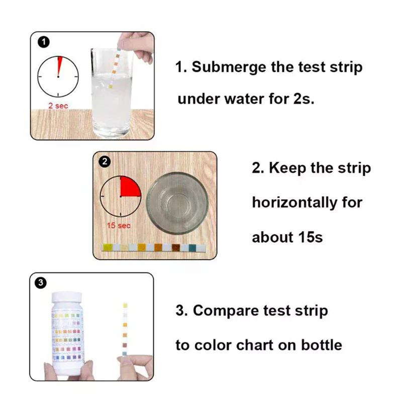 50 sztuk/butelka 6 w 1 Wielofu – Marine Test Kit recenzja i cena