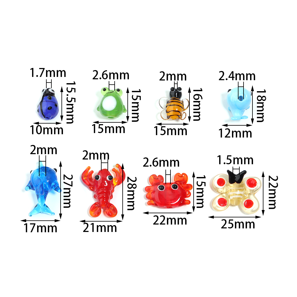 2Pcs Szklany wisiorek Zwierzęt – Marine Aquarium Decorations recenzja i cena