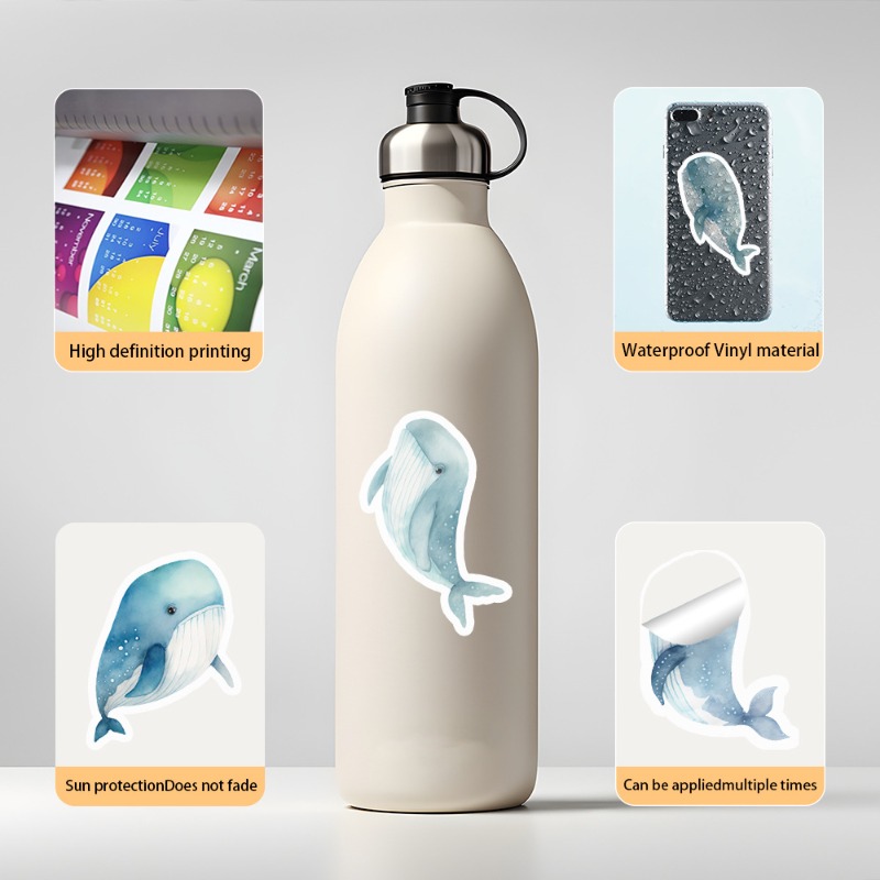 50 szt. naklejek z motywem kre – Marine Aquarium Decorations recenzja i cena