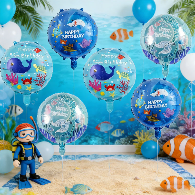 Zestaw 6 balonów na imprezę o  – Marine Aquarium Decorations recenzja i cena