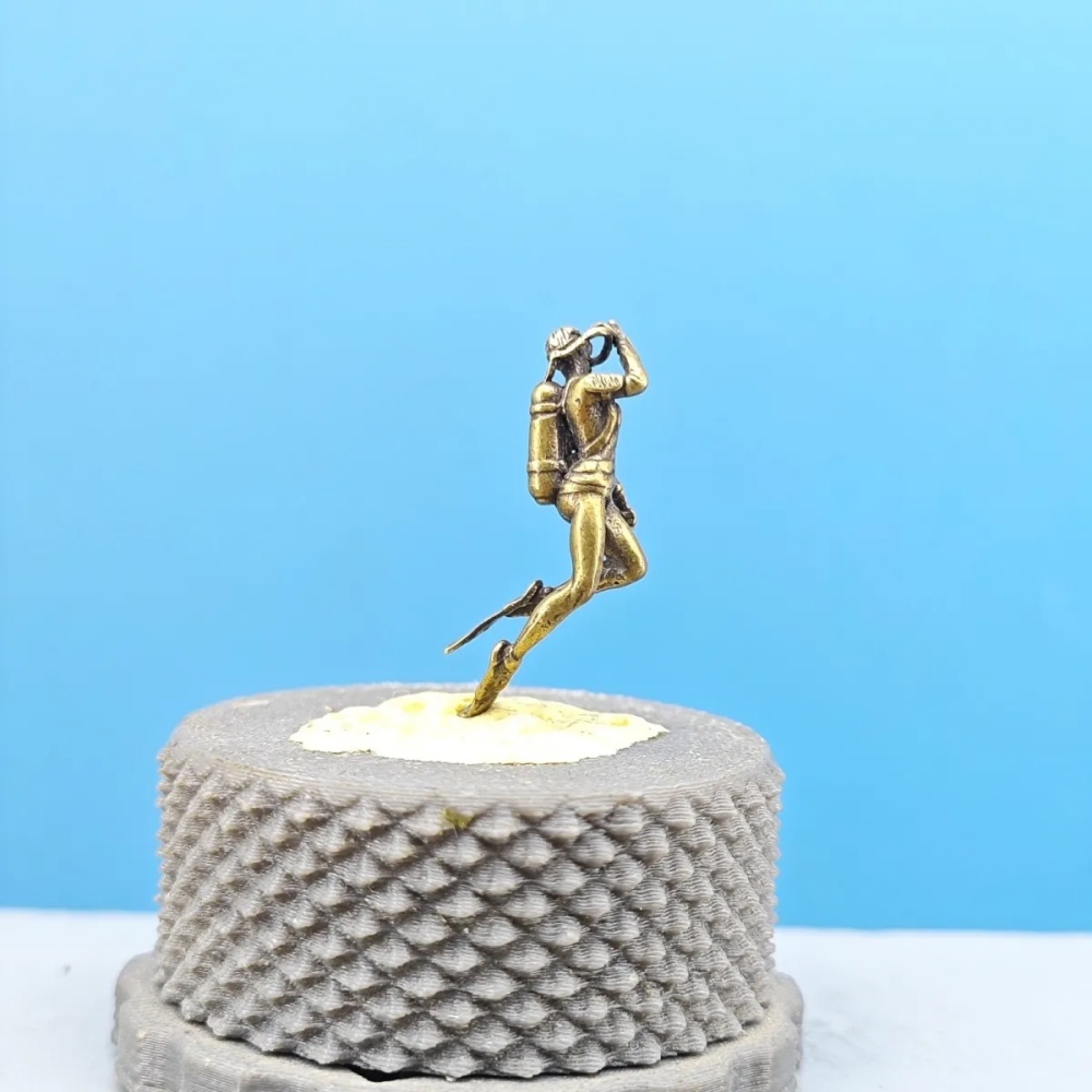 Vintage Mosiężna Figurka Nurek – Marine Aquarium Decorations recenzja i cena