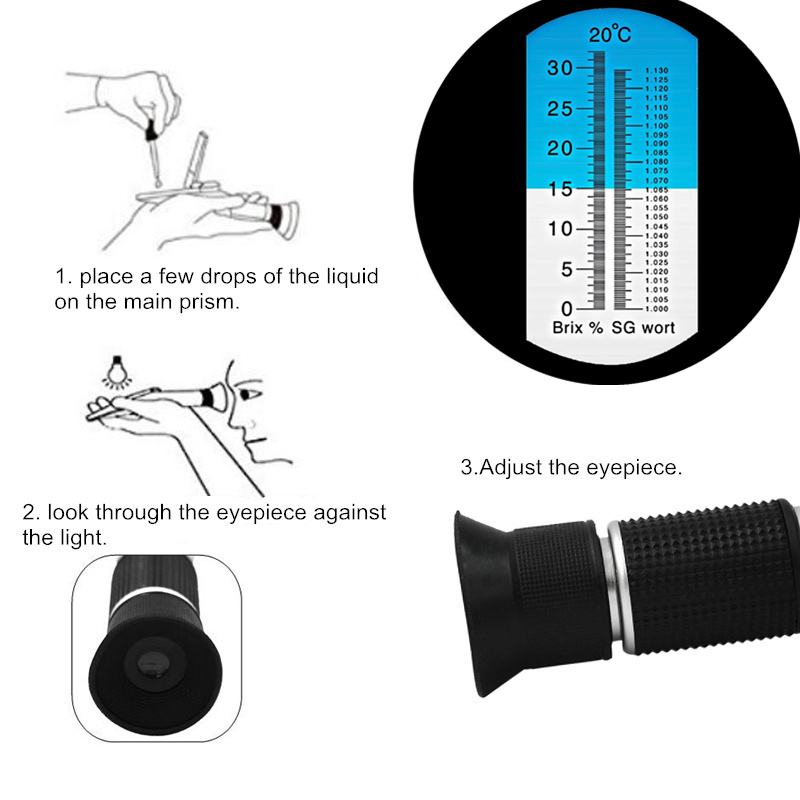 Ręczny refraktometr do piwa Br – Marine Aquarium Refractometer recenzja i cena